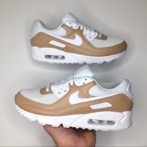 NEW Womens Nike Air Max 90 Beige Custom